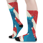 American Statue of Liberty Print Long Socks