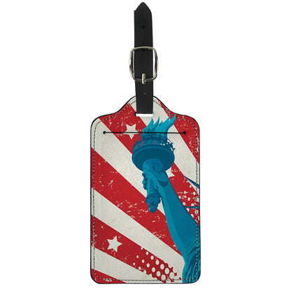 American Statue of Liberty Print Luggage Tag