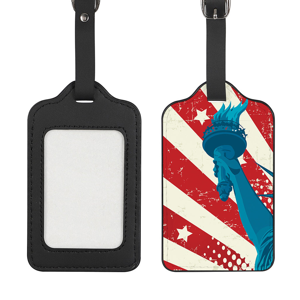 American Statue of Liberty Print Luggage Tag