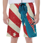 American Statue of Liberty Print Men's Beach Shorts