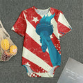 American Statue of Liberty Print Men's Bodysuit