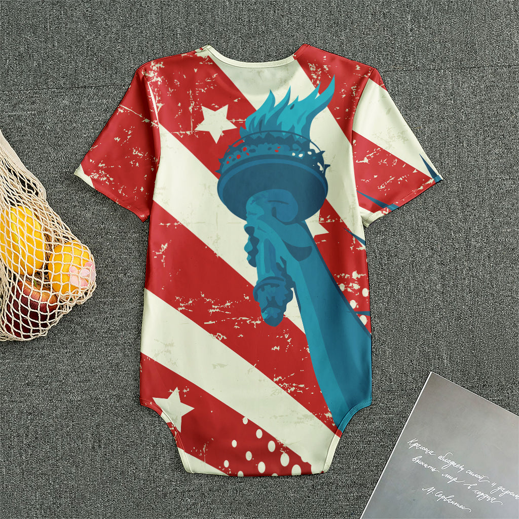 American Statue of Liberty Print Men's Bodysuit