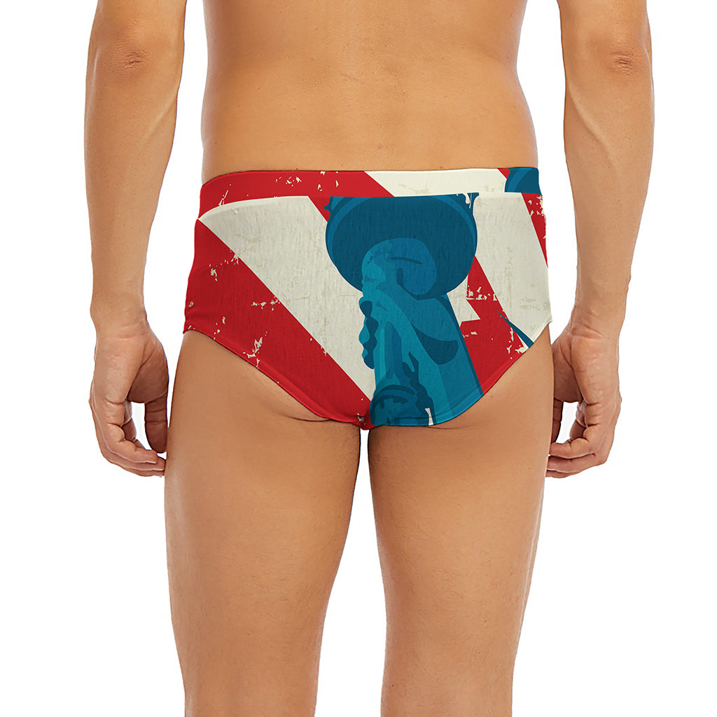 American Statue of Liberty Print Men's Briefs