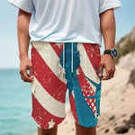 American Statue of Liberty Print Men's Cargo Shorts