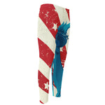 American Statue of Liberty Print Men's Compression Pants