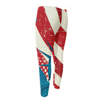 American Statue of Liberty Print Men's Compression Pants