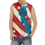 American Statue of Liberty Print Men's Fitness Tank Top