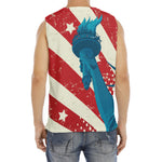 American Statue of Liberty Print Men's Fitness Tank Top