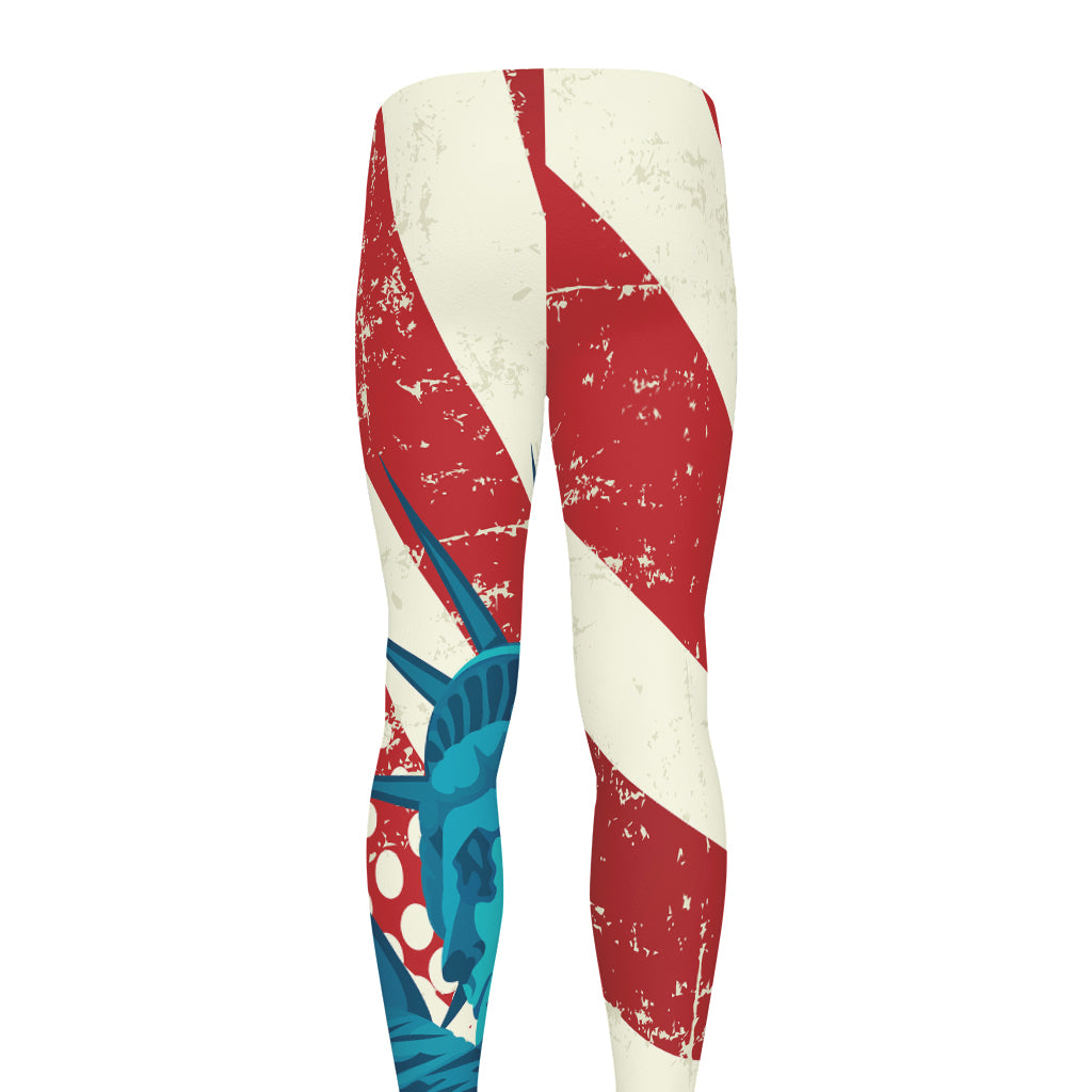 American Statue of Liberty Print Men's leggings