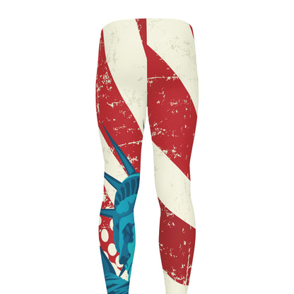 American Statue of Liberty Print Men's leggings