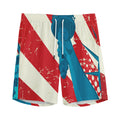 American Statue of Liberty Print Men's Athletic Shorts