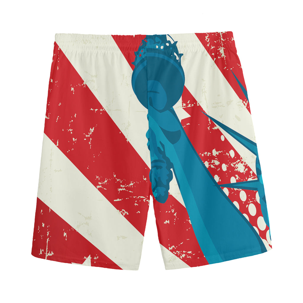 American Statue of Liberty Print Men's Sports Shorts