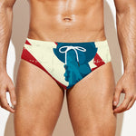 American Statue of Liberty Print Men's Swim Briefs
