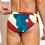 American Statue of Liberty Print Men's Swim Briefs