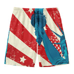American Statue of Liberty Print Men's Swim Trunks