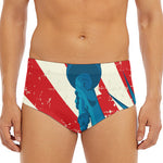 American Statue of Liberty Print Men's Triangle Swim Briefs