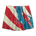 American Statue of Liberty Print Mesh Shorts
