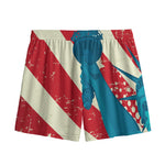 American Statue of Liberty Print Mesh Shorts