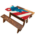 American Statue of Liberty Print Picnic Table Cover