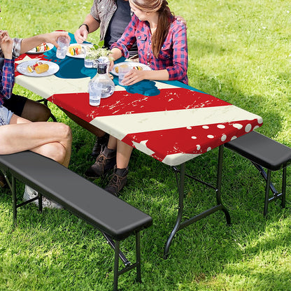 American Statue of Liberty Print Picnic Table Cover