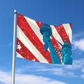 American Statue of Liberty Print Polyester Flag