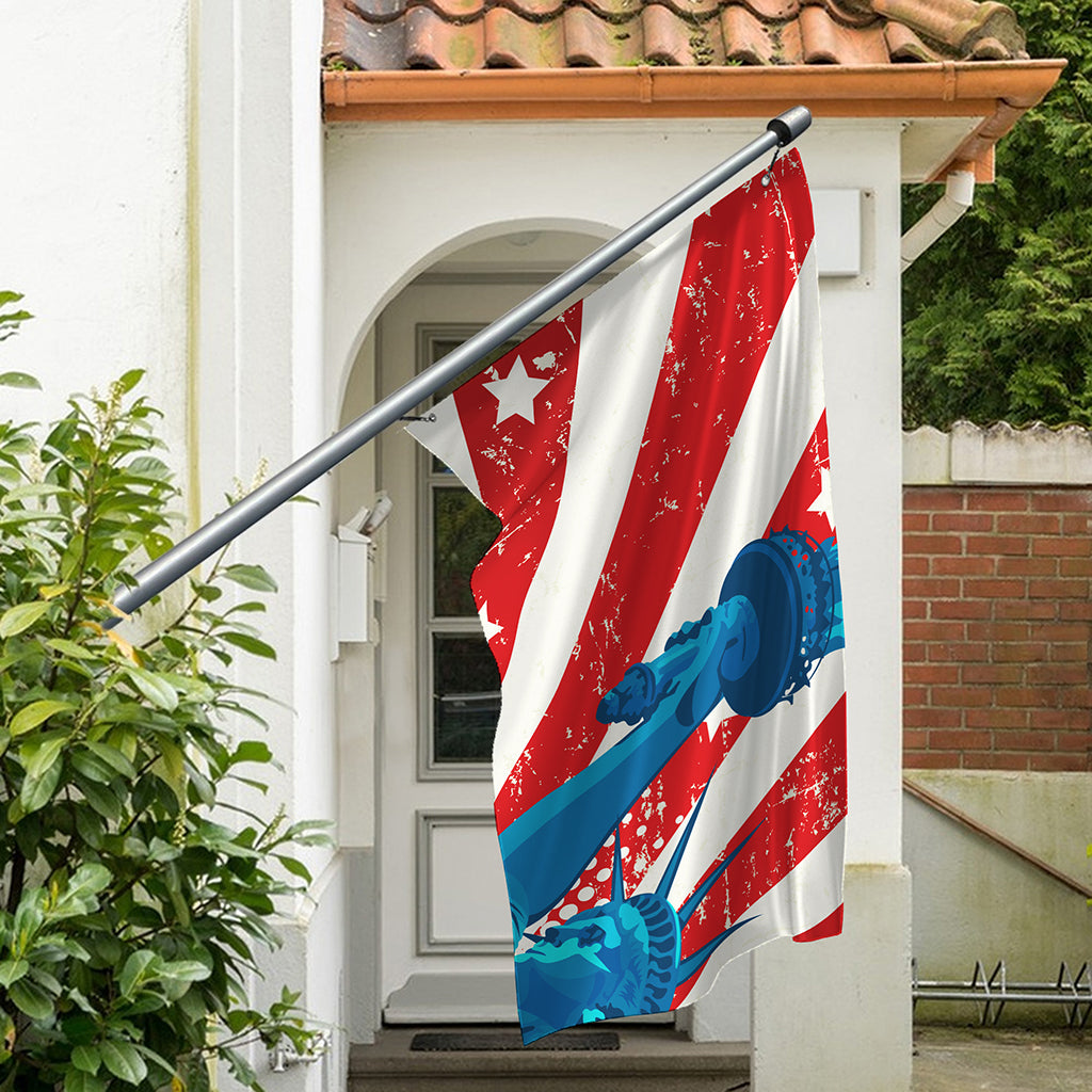 American Statue of Liberty Print Polyester Flag