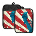 American Statue of Liberty Print Pot Holders With Pocket