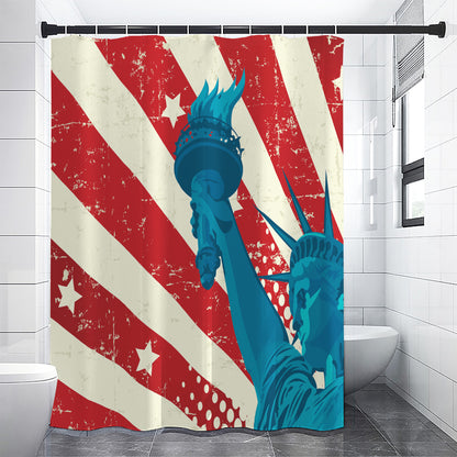 American Statue of Liberty Print Premium Shower Curtain