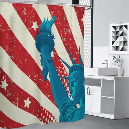 American Statue of Liberty Print Premium Shower Curtain
