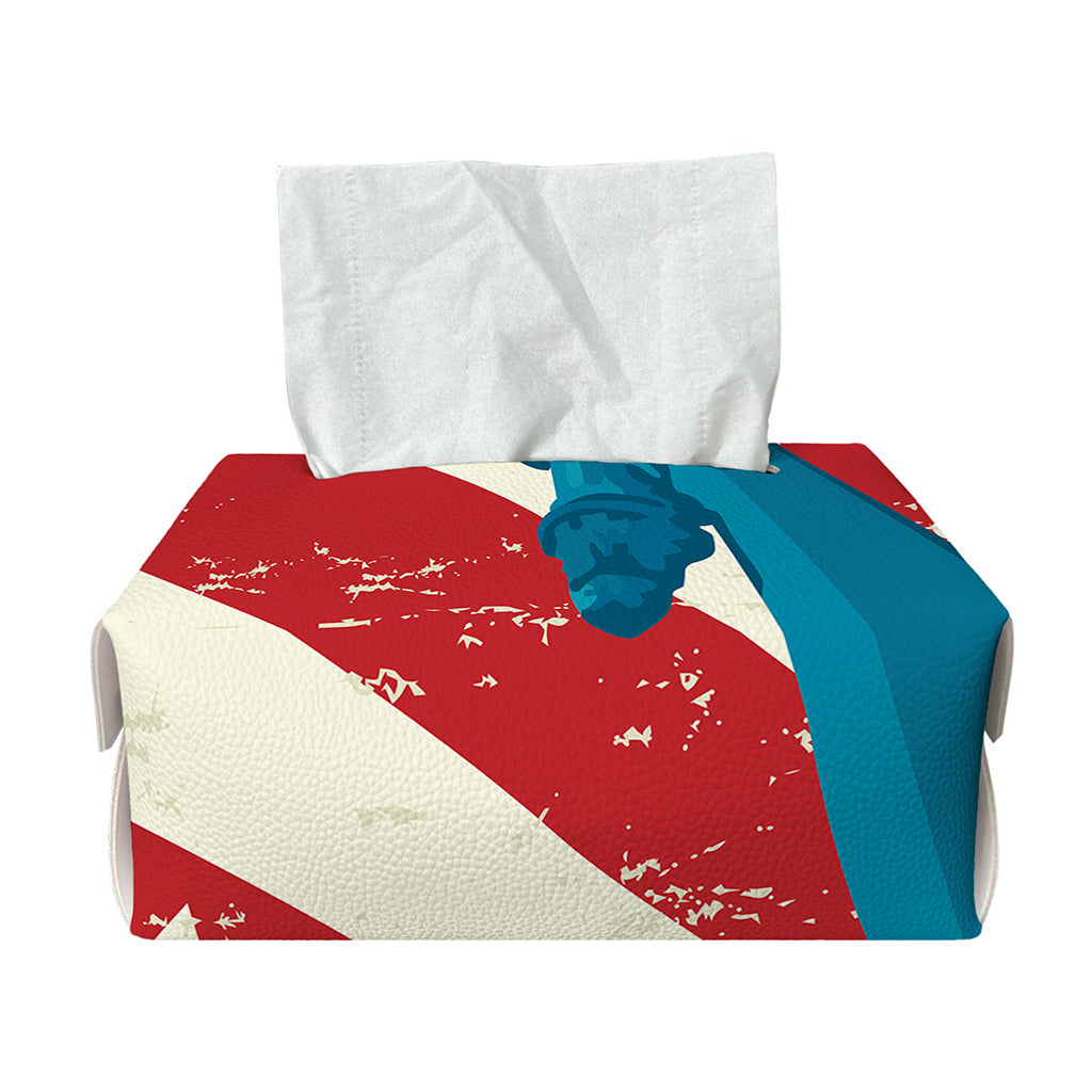 American Statue of Liberty Print Rectangle Tissue Box Cover