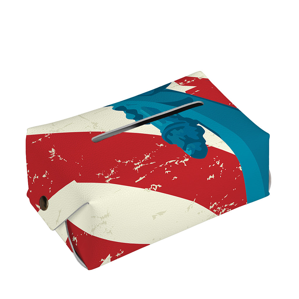 American Statue of Liberty Print Rectangle Tissue Box Cover