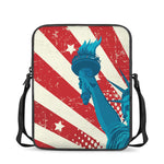 American Statue of Liberty Print Rectangular Crossbody Bag