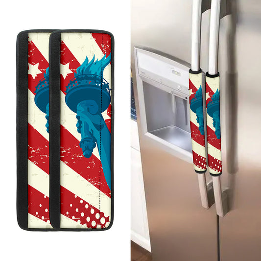 American Statue of Liberty Print Refrigerator Handle Covers