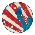 American Statue of Liberty Print Round Floor Mat