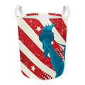 American Statue of Liberty Print Round Laundry Basket