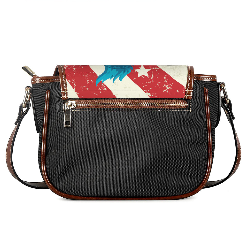 American Statue of Liberty Print Saddle Bag