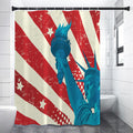 American Statue of Liberty Print Shower Curtain