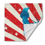 American Statue of Liberty Print Silk Bandana