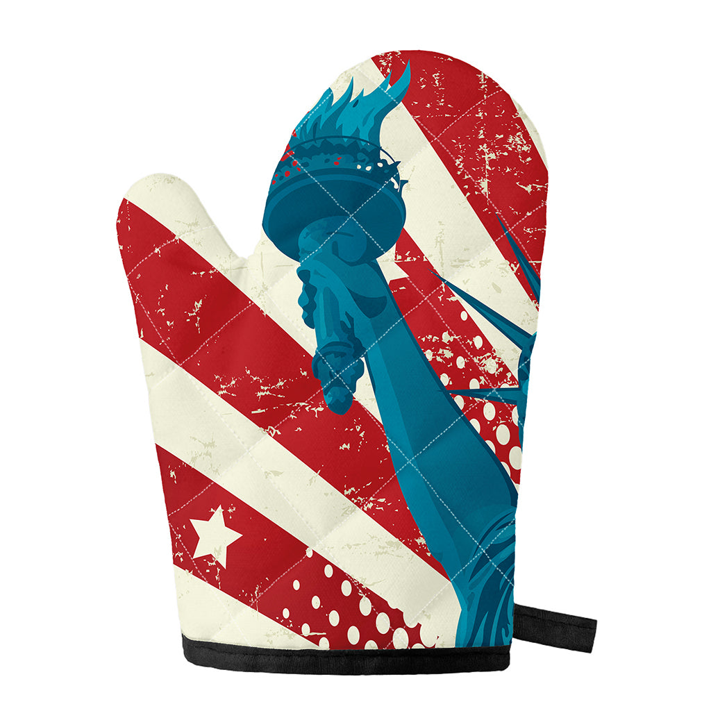 American Statue of Liberty Print Single Oven Mitt