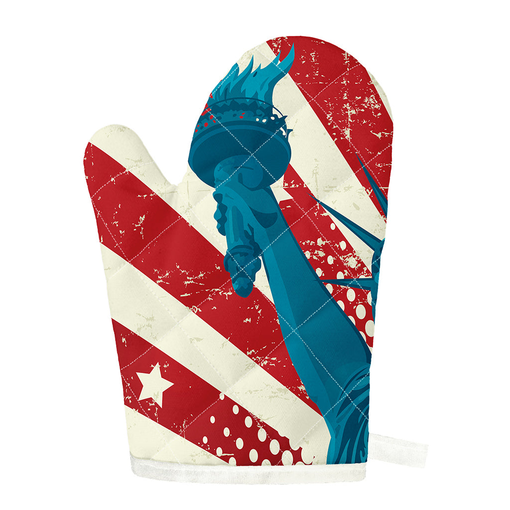 American Statue of Liberty Print Single Oven Mitt