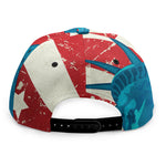 American Statue of Liberty Print Snapback Cap