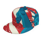 American Statue of Liberty Print Snapback Cap