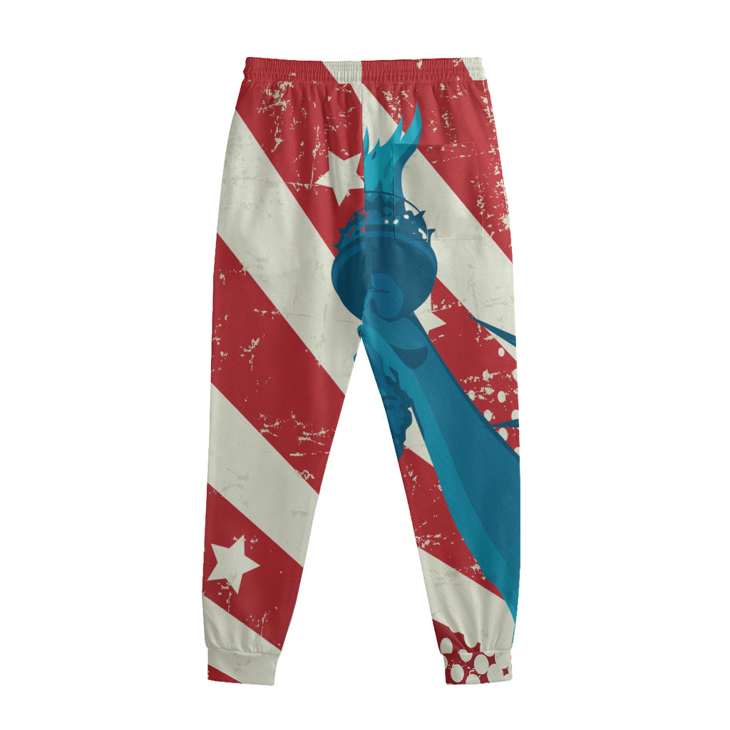 American Statue of Liberty Print Sweatpants