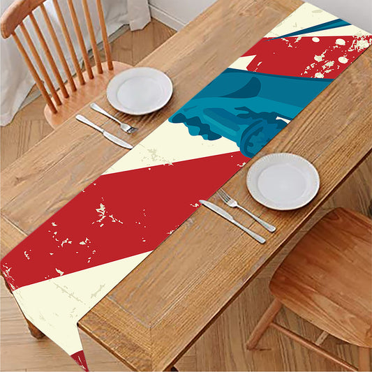 American Statue of Liberty Print Table Runner