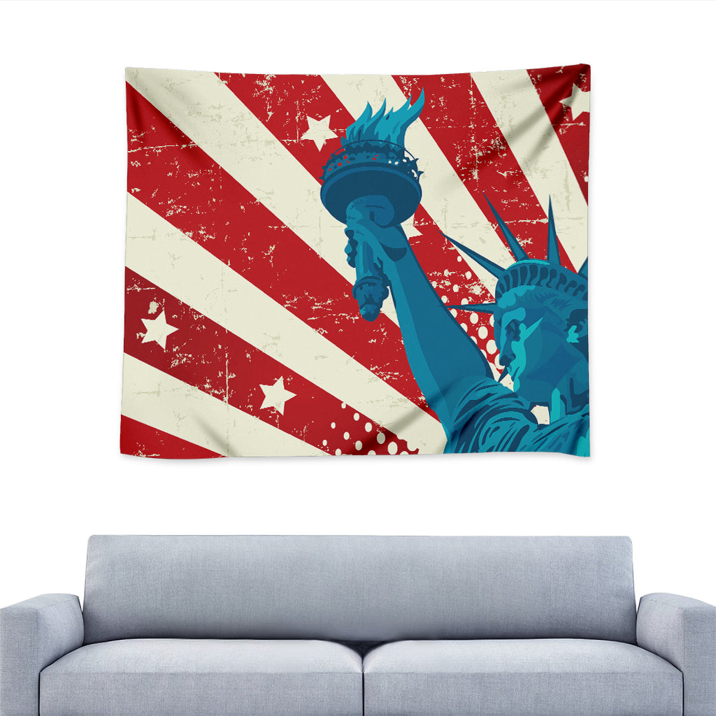 American Statue of Liberty Print Tapestry