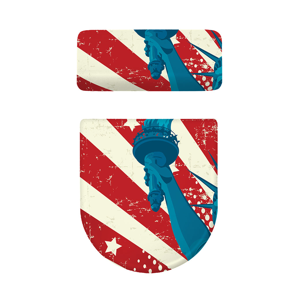 American Statue of Liberty Print Toilet Lid And Tank Cover Set
