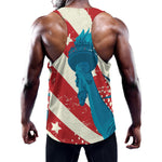 American Statue of Liberty Print Training Tank Top