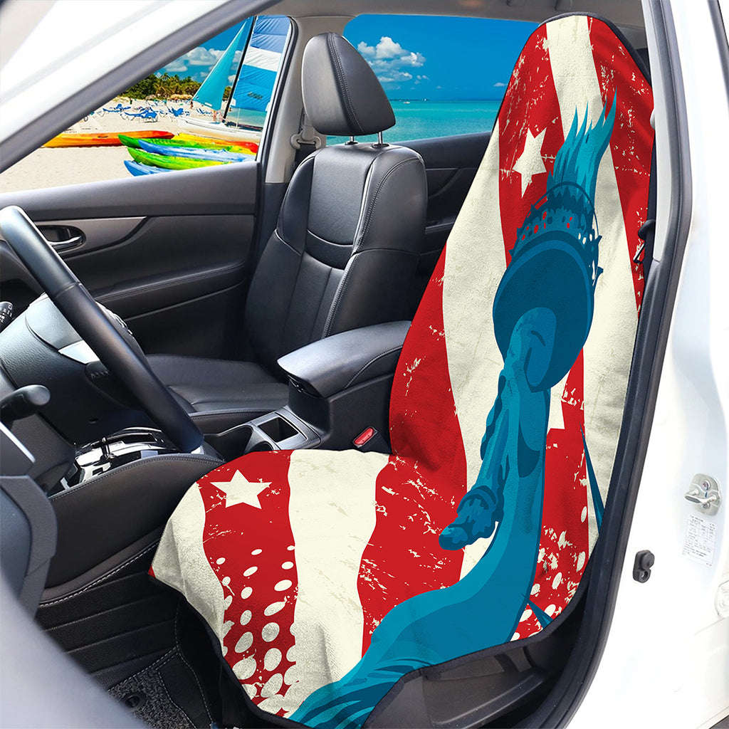 American Statue of Liberty Print Waterproof Car Seat Cover
