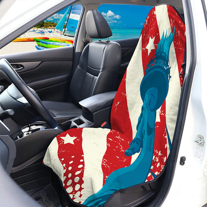 American Statue of Liberty Print Waterproof Car Seat Cover