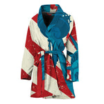 American Statue of Liberty Print Women's Bathrobe